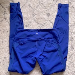 Lululemon Size 6 Royal Blue Leggings
